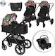 Lorelli Viola Adjustable 3 in 1 Baby Stroller S...