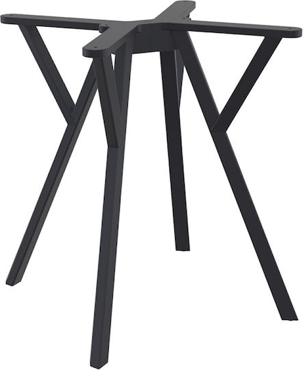 Siesta Exclusive Max Βάση Τραπεζιού Πολυπροπυλένιου Μαύρη 58x57x72cm