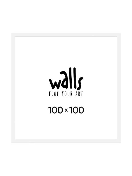 Walls Κορνίζα Τοίχου Ξύλινη με Λευκό Πλαίσιο