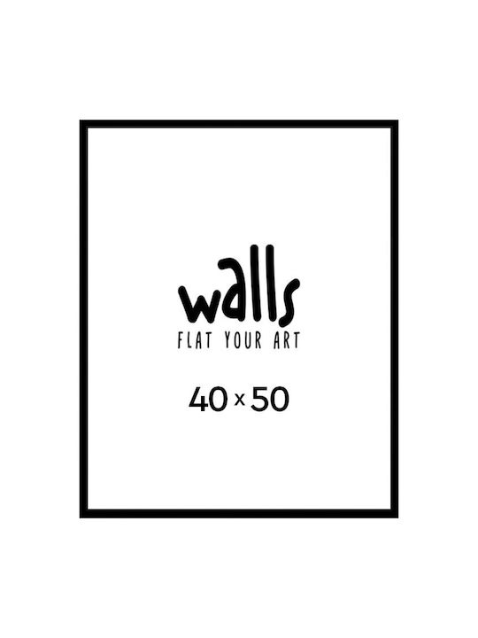 Walls Κορνίζα Τοίχου Ξύλινη με Μαύρο Πλαίσιο