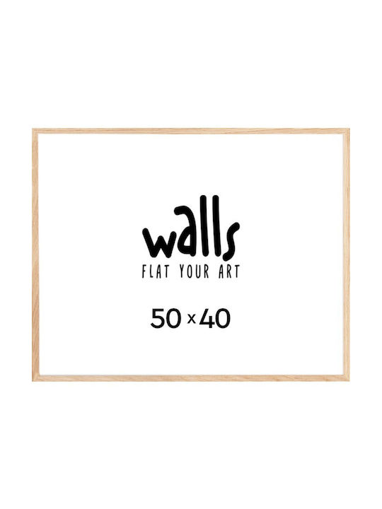 Walls Κορνίζα Τοίχου Ξύλινη με Μπεζ Πλαίσιο