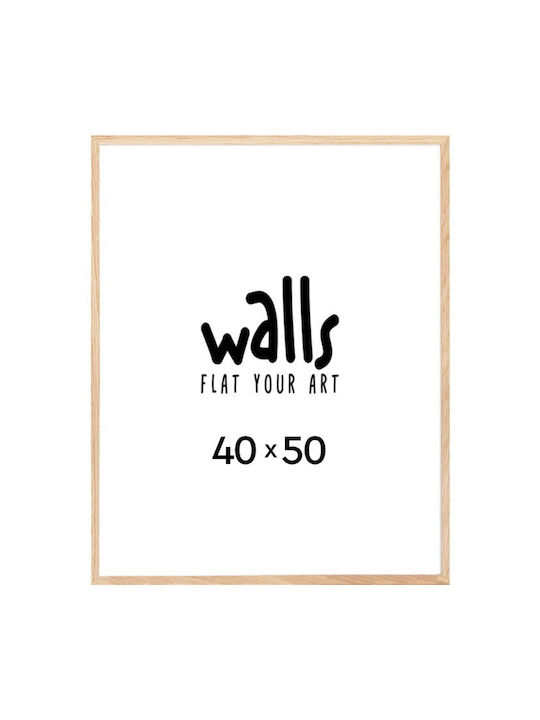 Walls Κορνίζα Τοίχου Ξύλινη με Μπεζ Πλαίσιο