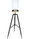 Kersten Candle Holder Metal in Black Color 26.5x22.5x71cm 1pcs