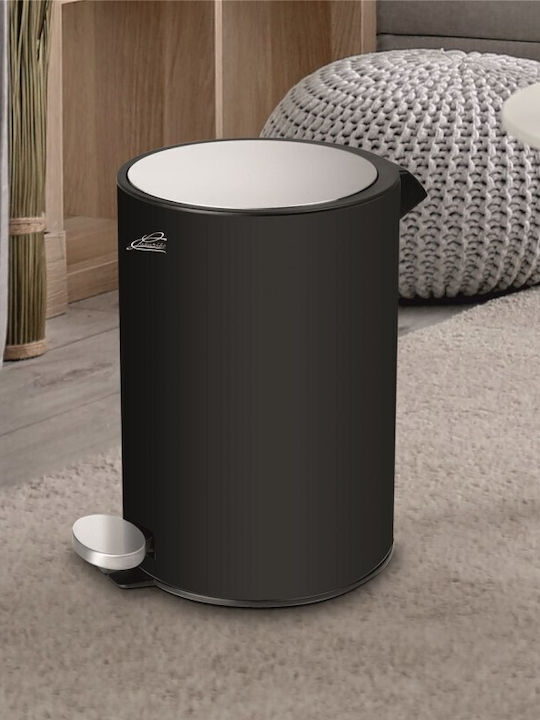 Inter Ceramic Kunststoff Badezimmer Mülleimer 5Es Schwarz