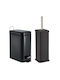 Happy House Inox Toilet Brush and Bin Set 5lt Black