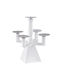 Palma Emporio Candle Holder Wooden 5 Seats in White Color 24x24x33cm 1pcs