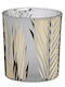 Mica Candle Holder suitable for Tealights Glass in Gold Color 7x7x8cm 1pcs