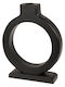 Candle Holder Wooden in Black Color 21x5x25cm 1pcs