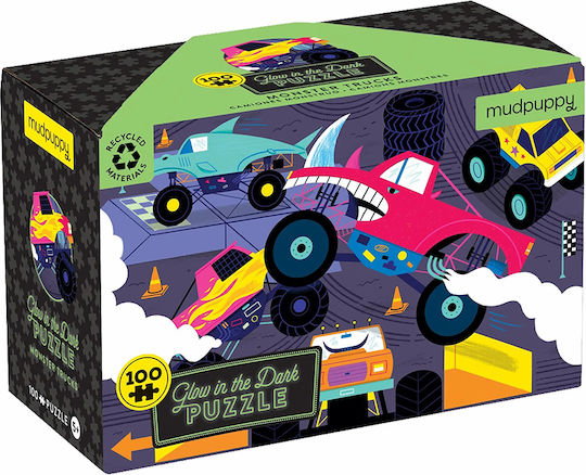 Παιδικό Puzzle Monster Trucks 100pcs Mudpuppy