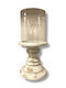 keleman Κηροπήγιο Κεραμικό σε Διάφανο Χρώμα 18x36.5x36.5εκ.