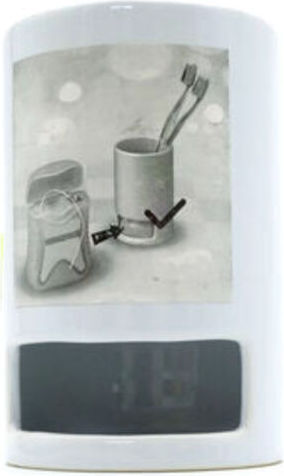 Toothbrush Support Base Plastic White