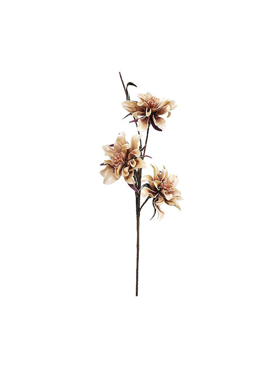 Ramură Decorativă Artificială Dahlia Brown 106cm 1buc