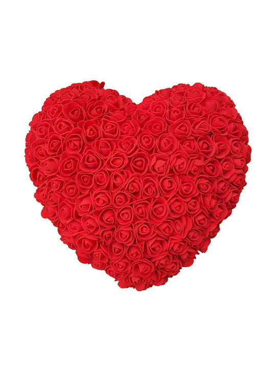 Heart from Artificial Roses Red 35cm 1pcs