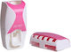 Toothbrush Support Base with Automatic Toothpaste Dispenser Wallpaper Plastic Multicolor