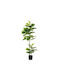 Artificial Plant in Small Pot Green 1pcs