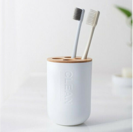 Dream House Store Toothbrush Support Base Bamboo White