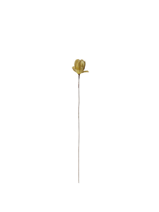 Artificial Decorative Branch Tulip Gold 70cm 1pcs