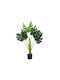 Artificial Plant in Small Pot Monstera Green 1pcs