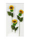 Artificial Decorative Branch Heliotropium Yellow 62cm