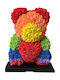 Teddybär aus künstlichen Rosen Mehrfarbig 40cm Mohicans Black Line