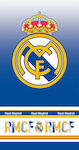 Carbotex Real Madrid 100-101-056 Παιδική Πετσέτα Θαλάσσης Μπλε Ποδόσφαιρο 140x70εκ.