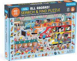 Kids Puzzle All Aboard! Train Station 64pcs Mudpuppy