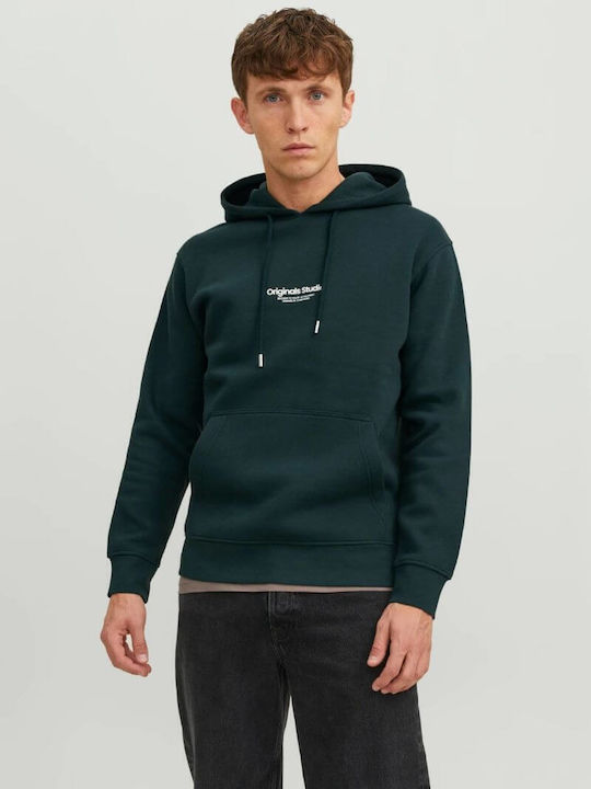 Jack & Jones Hanorac pentru bărbați cu glugă Verde