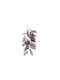 Artificial Decorative Branch Fern Burgundy 85cm 1pcs