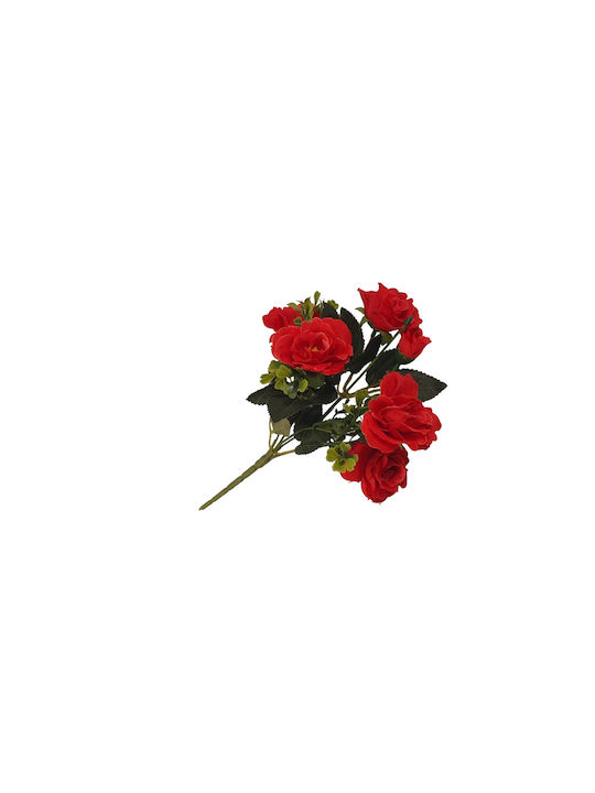 Artificial Decorative Branch Rose Red 30cm 1pcs