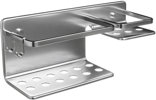 Tatay Wall-mounted Sponge Holder Metallic Silver