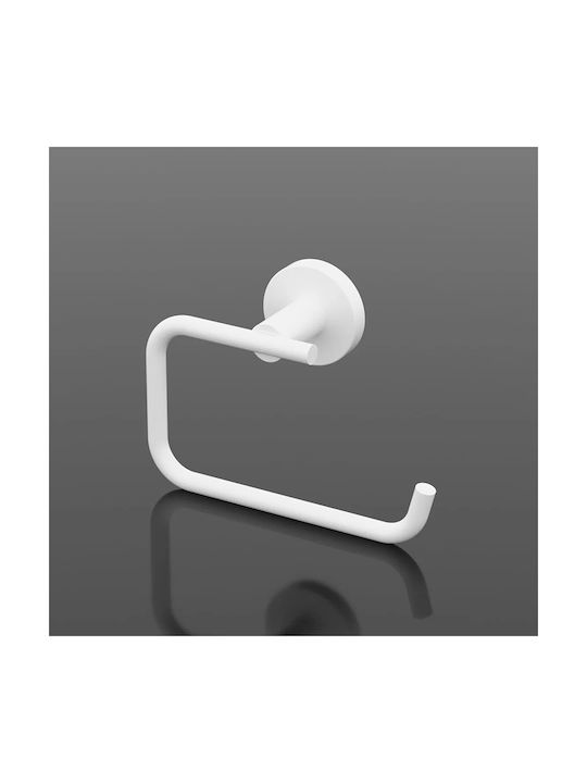 Tekno-Tel Metallic Paper Holder Wall Mounted White
