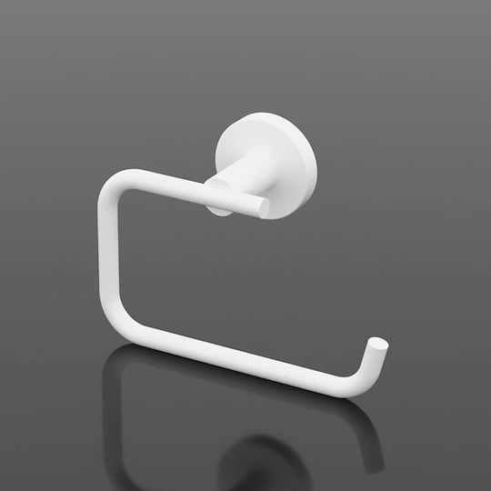 Tekno-Tel Metallic Paper Holder Wall Mounted White
