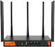 Tenda W30E Ασύρματο Router Wi‑Fi 6 με 4 Θύρες Gigabit