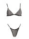 Set Bikini Brasil Silber Ασημί