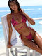 Set Bikini Dreieck mit Abnehmbarer Verstärkung & Brasilien Fuchsie