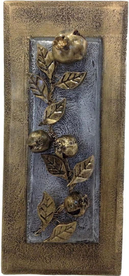 Wanddekoration Handgefertigt Goldene Polyresin 20x20cm