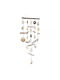 Synchronia Hanging White Wooden Wall Decor 30x30cm
