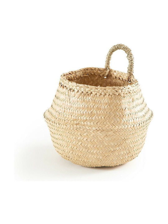 La Redoute Interieurs Handgefertigte Wanddekoration in Beige aus Korbweide Material 24x24cm