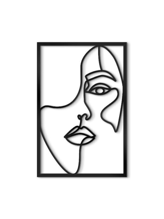 Walls 3D Wall Decor Face Silhouette Made of Woo...