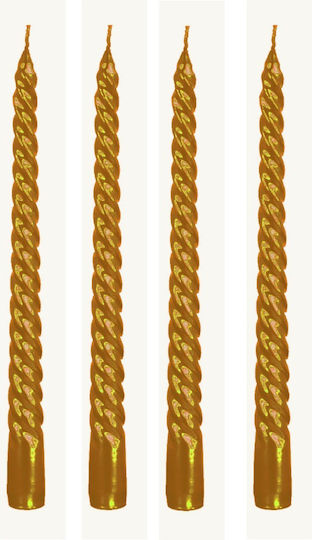 Huaxin Gold Taper Candles 4 Pieces