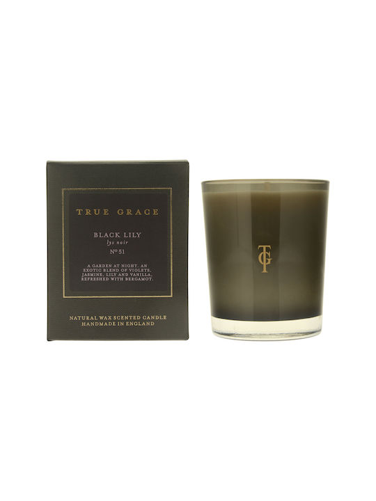 True Grace Scented Candle Jar Black 190gr 1pcs