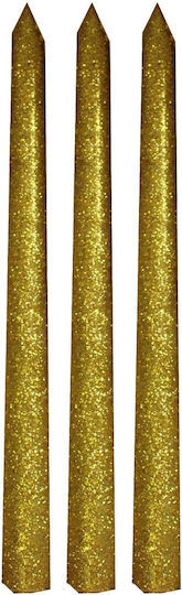 Huaxin Gold Taper Candle 3 Pieces