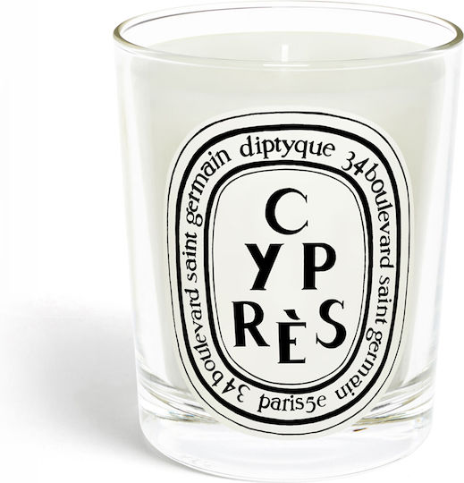 Diptyque Scented Candle Jar with Scent Cypres White 190gr 1pcs