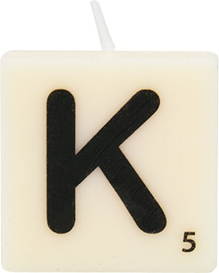 The Gift Label Decorative Candle Ecru 4x4cm 1pcs