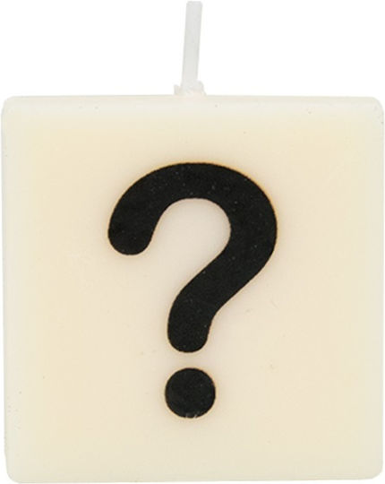 The Gift Label Διακοσμητικό Κερί Εκρού 4x4εκ.