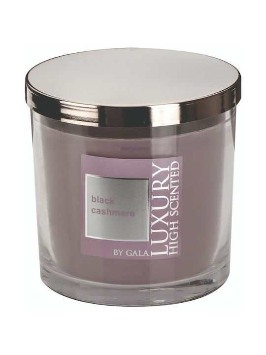 Gala Lumânare Aromatică în Borcan cu Miros Cashmere Negru 8x9cm