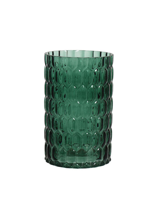 Kaemingk Vază Decorativă Sticlă Verde 30cm 1buc