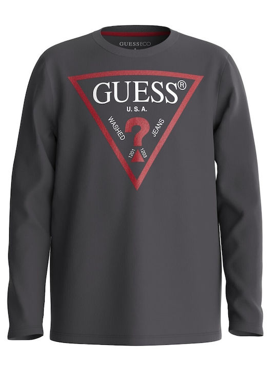 Guess Kids' Blouse Long Sleeve Gray