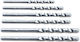 Diager Diamond Drill Carbide with Cylindrical Shank for Metal και Wood 12x150mm