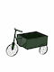 Planter Metal Green 30.5x17.8x21.5cm.